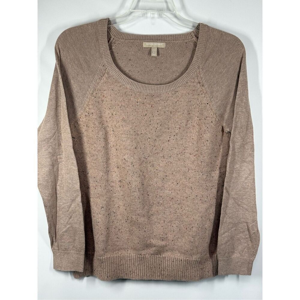 B4 - Banana Republic Two Tone Marled Lightweight Sweater  size petite large